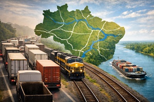 Brasil precisa de menos caminhões e mais ferrovias e hodrovias