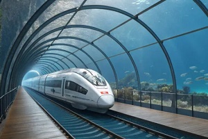 Trem-bala por baixo do mar viajará a 250 km/h
